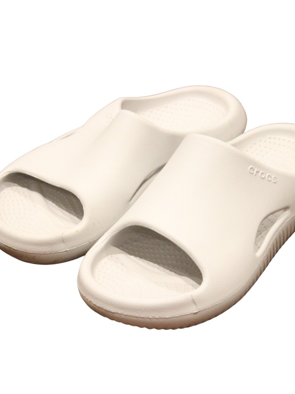 Crocs White Mellow Recovery Slide Sandals Size 8